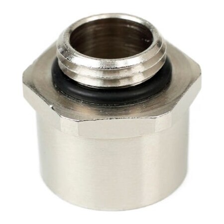 Patlite Usa Corporation Patlite 1/2 NPT Adapter For NE Series, Nickel Plated Brass, Silver NE-NPT-BR